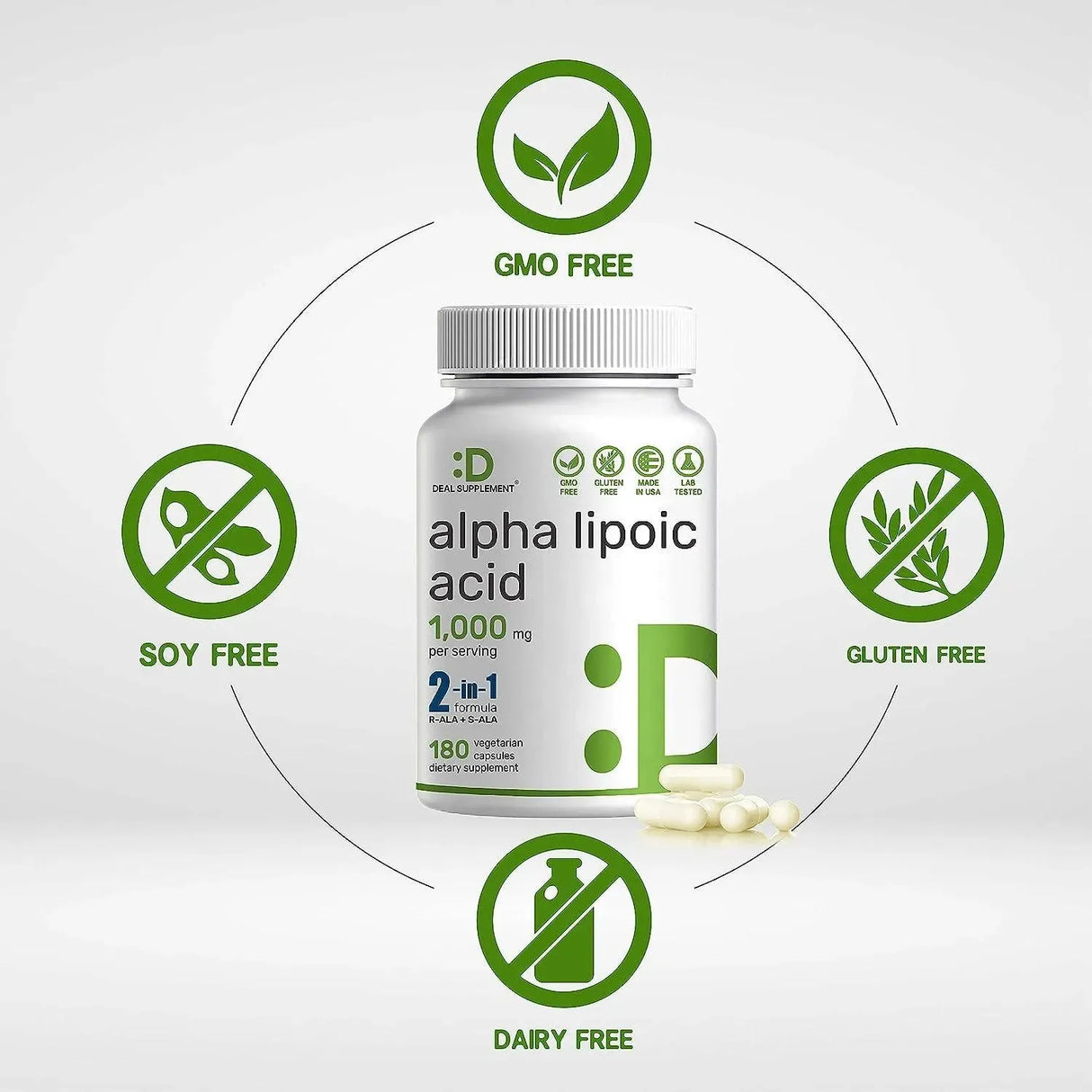 DEAL SUPPLEMENT - Deal Supplement Alpha Lipoic Acid 1000Mg. 180 Capsulas - The Red Vitamin MX - Suplementos Alimenticios - {{ shop.shopifyCountryName }}