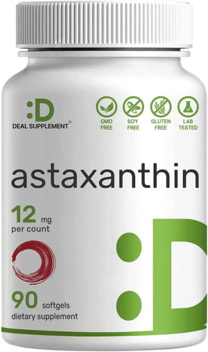 DEAL SUPPLEMENT - Deal Supplement Astaxanthin 12Mg. 90 Capsulas Blandas - The Red Vitamin MX - Suplementos Alimenticios - {{ shop.shopifyCountryName }}