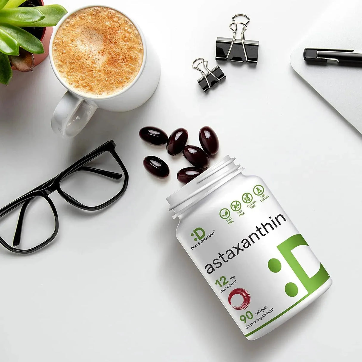 DEAL SUPPLEMENT - Deal Supplement Astaxanthin 12Mg. 90 Capsulas Blandas - The Red Vitamin MX - Suplementos Alimenticios - {{ shop.shopifyCountryName }}