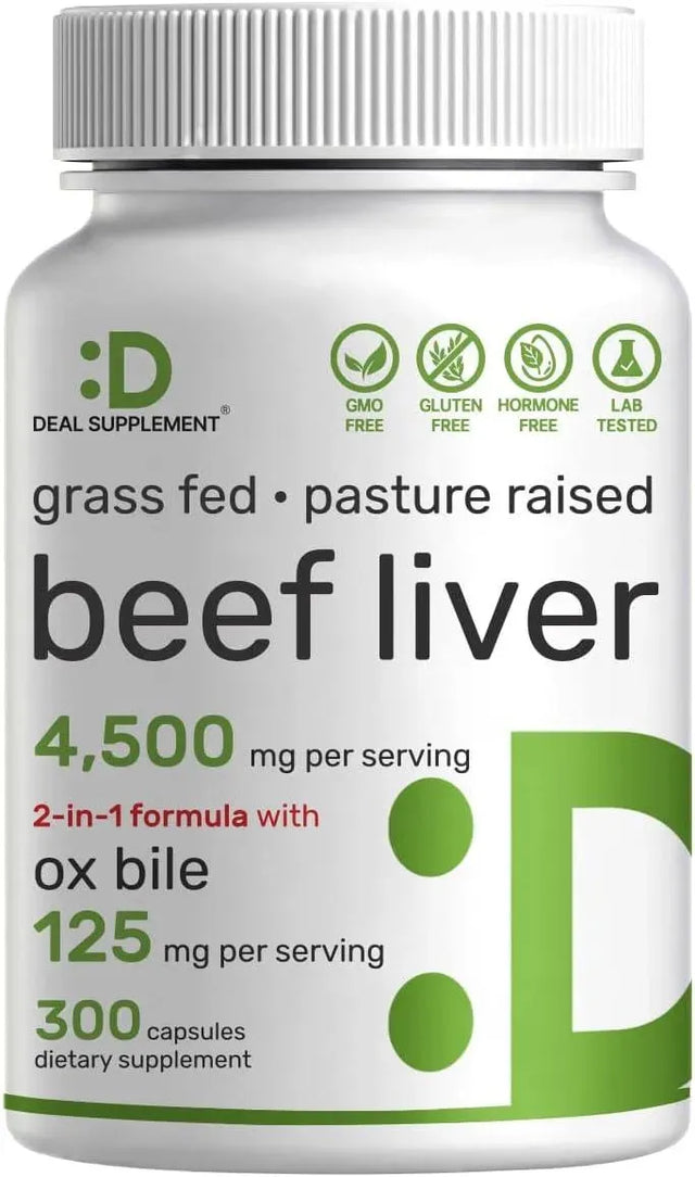 DEAL SUPPLEMENT - Deal Supplement Beef Liver 4500Mg. 300 Capsulas - The Red Vitamin MX - Suplementos Alimenticios - {{ shop.shopifyCountryName }}