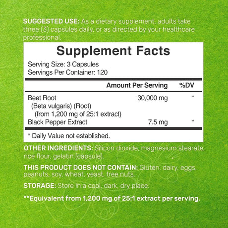 DEAL SUPPLEMENT - Deal Supplement Beet Root Capsules 30,000Mg. 360 Capsulas - The Red Vitamin MX - Suplementos Alimenticios - {{ shop.shopifyCountryName }}