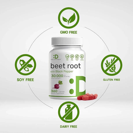 DEAL SUPPLEMENT - Deal Supplement Beet Root Capsules 30,000Mg. 360 Capsulas - The Red Vitamin MX - Suplementos Alimenticios - {{ shop.shopifyCountryName }}