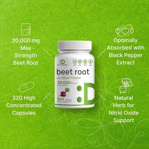 DEAL SUPPLEMENT - Deal Supplement Beet Root Capsules 30,000Mg. 360 Capsulas - The Red Vitamin MX - Suplementos Alimenticios - {{ shop.shopifyCountryName }}
