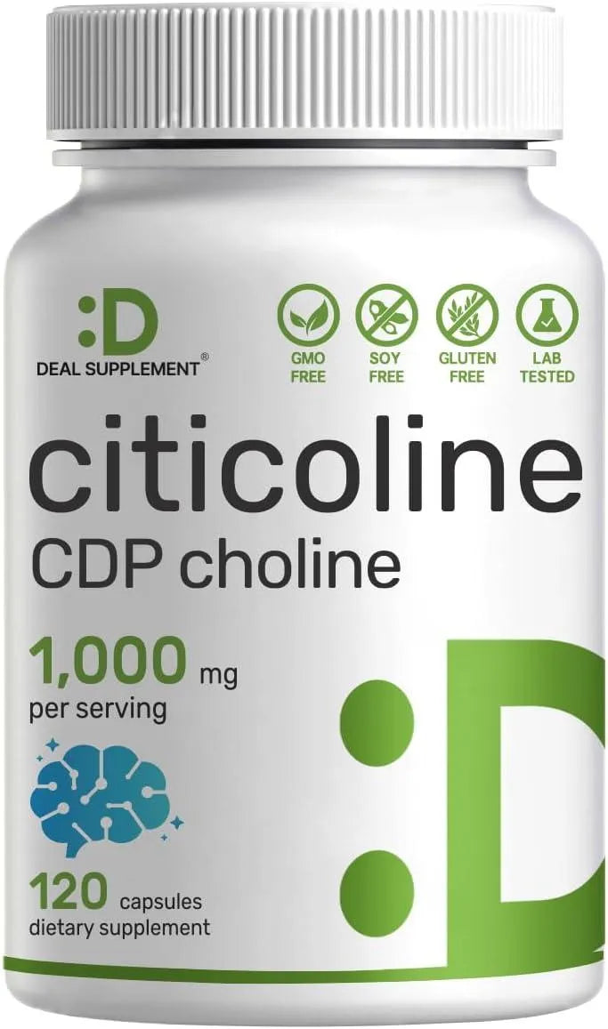 DEAL SUPPLEMENT - Deal Supplement Citicoline CDP Choline, 1,000Mg. 120 Capsulas - The Red Vitamin MX - Suplementos Alimenticios - {{ shop.shopifyCountryName }}