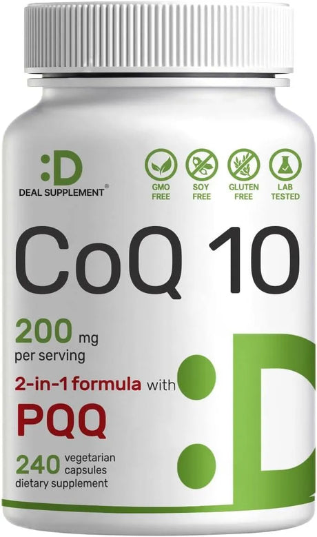 DEAL SUPPLEMENT - Deal Supplement CoQ10 200Mg. & PQQ 200mcg 240 Capsulas - The Red Vitamin MX - Suplementos Alimenticios - {{ shop.shopifyCountryName }}