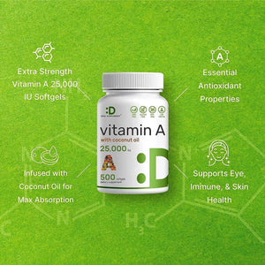 DEAL SUPPLEMENT - Deal Supplement High Potency Vitamin A 25000 IU 500 Capsulas Blandas - The Red Vitamin MX - Suplementos Alimenticios - {{ shop.shopifyCountryName }}