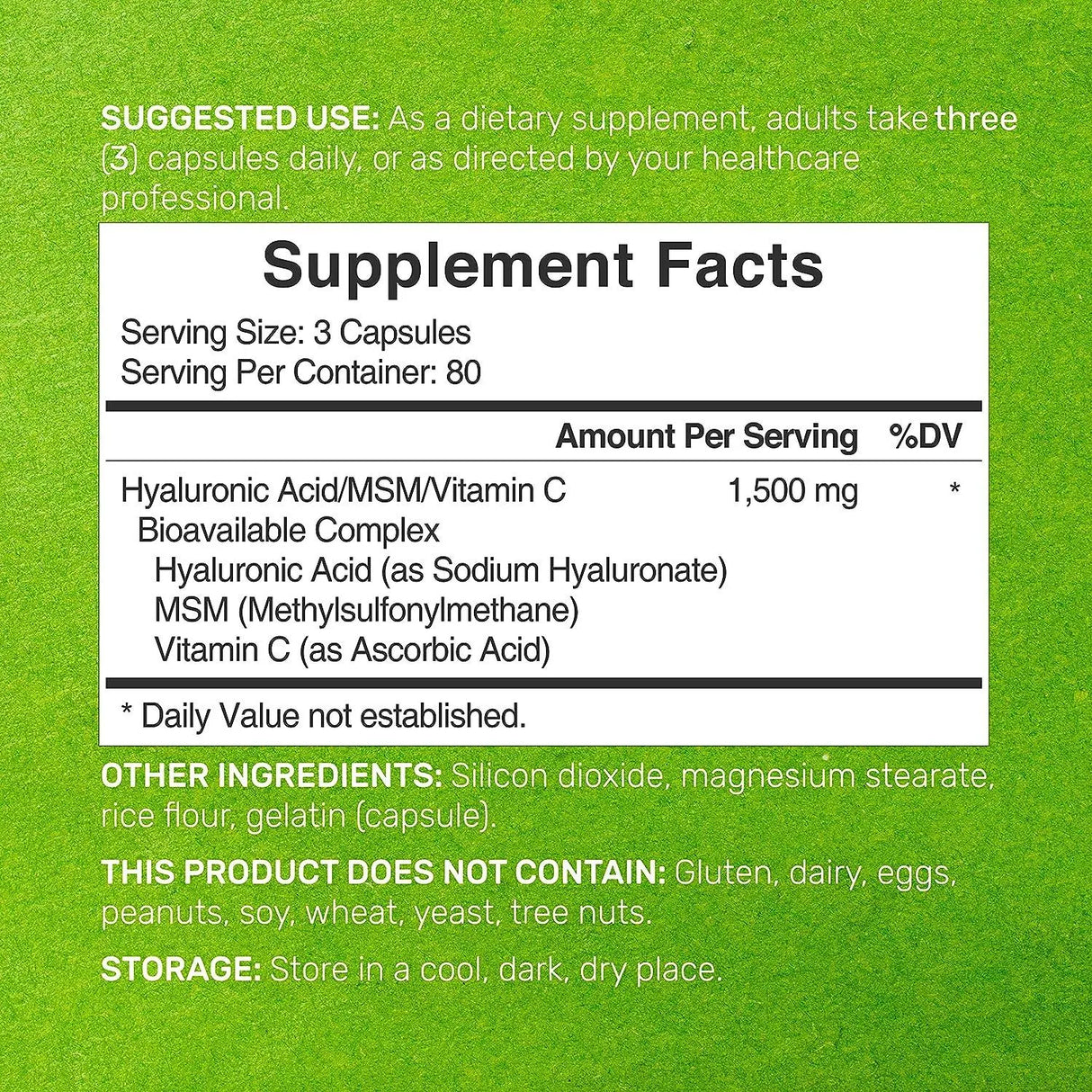 DEAL SUPPLEMENT - Deal Supplement Hyaluronic Acid Supplements 1,500Mg. 240 Capsulas - The Red Vitamin MX - Suplementos Alimenticios - {{ shop.shopifyCountryName }}