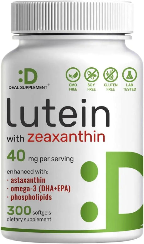 DEAL SUPPLEMENT - Deal Supplement Lutein and Zeaxanthin 40Mg. 300 Capsulas Blandas - The Red Vitamin MX - Suplementos Alimenticios - {{ shop.shopifyCountryName }}