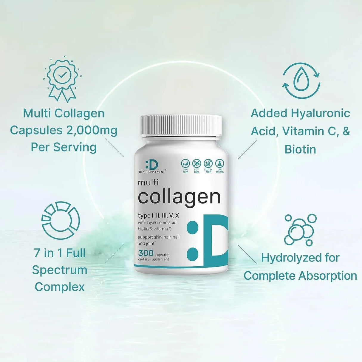 DEAL SUPPLEMENT - Deal Supplement Multi-Collagen 300 Capsulas - The Red Vitamin MX - Suplementos Alimenticios - {{ shop.shopifyCountryName }}