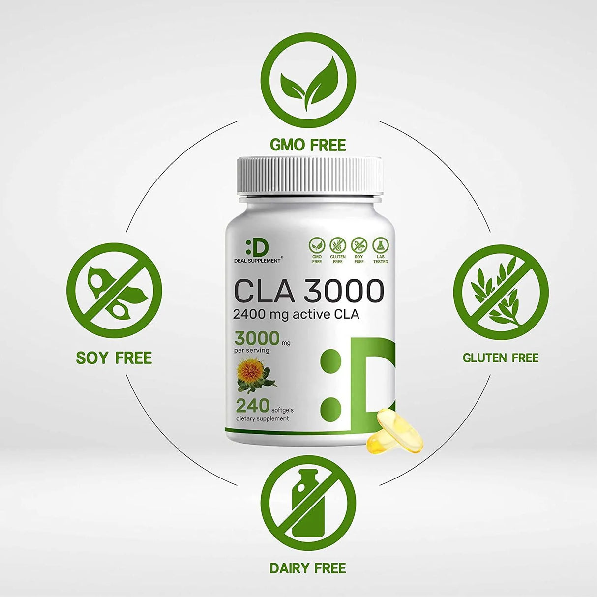 DEAL SUPPLEMENT - Deal Supplement Ultra Strength CLA 3000Mg. 240 Capsulas Blandas - The Red Vitamin MX - Suplementos Alimenticios - {{ shop.shopifyCountryName }}