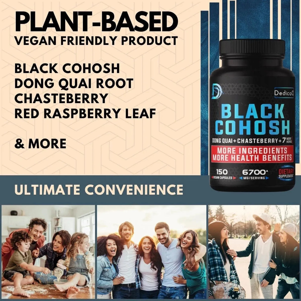 DEDICAD - Dedicad 12in1 Black Cohosh 150 Capsulas - The Red Vitamin MX - Suplementos Alimenticios - {{ shop.shopifyCountryName }}