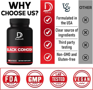 DEDICAD - Dedicad Black Cohosh 1000Mg. 240 Capsulas - The Red Vitamin MX - Suplementos Alimenticios - {{ shop.shopifyCountryName }}