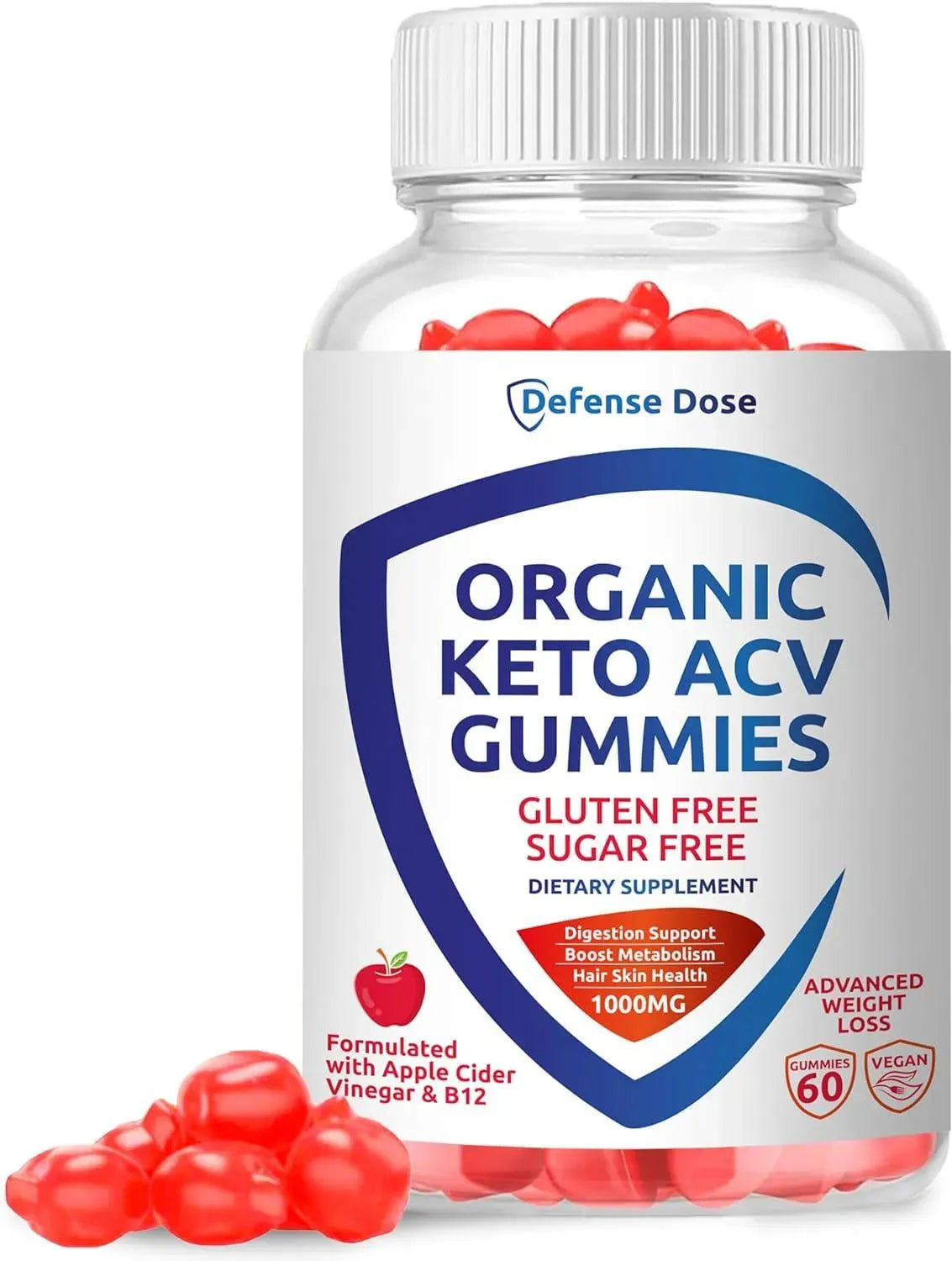 DEFENSE DOSE - Defense Dose Organic Keto ACV Gummy Advanced Weight Loss 60 Gomitas - The Red Vitamin MX - Suplementos Alimenticios - {{ shop.shopifyCountryName }}