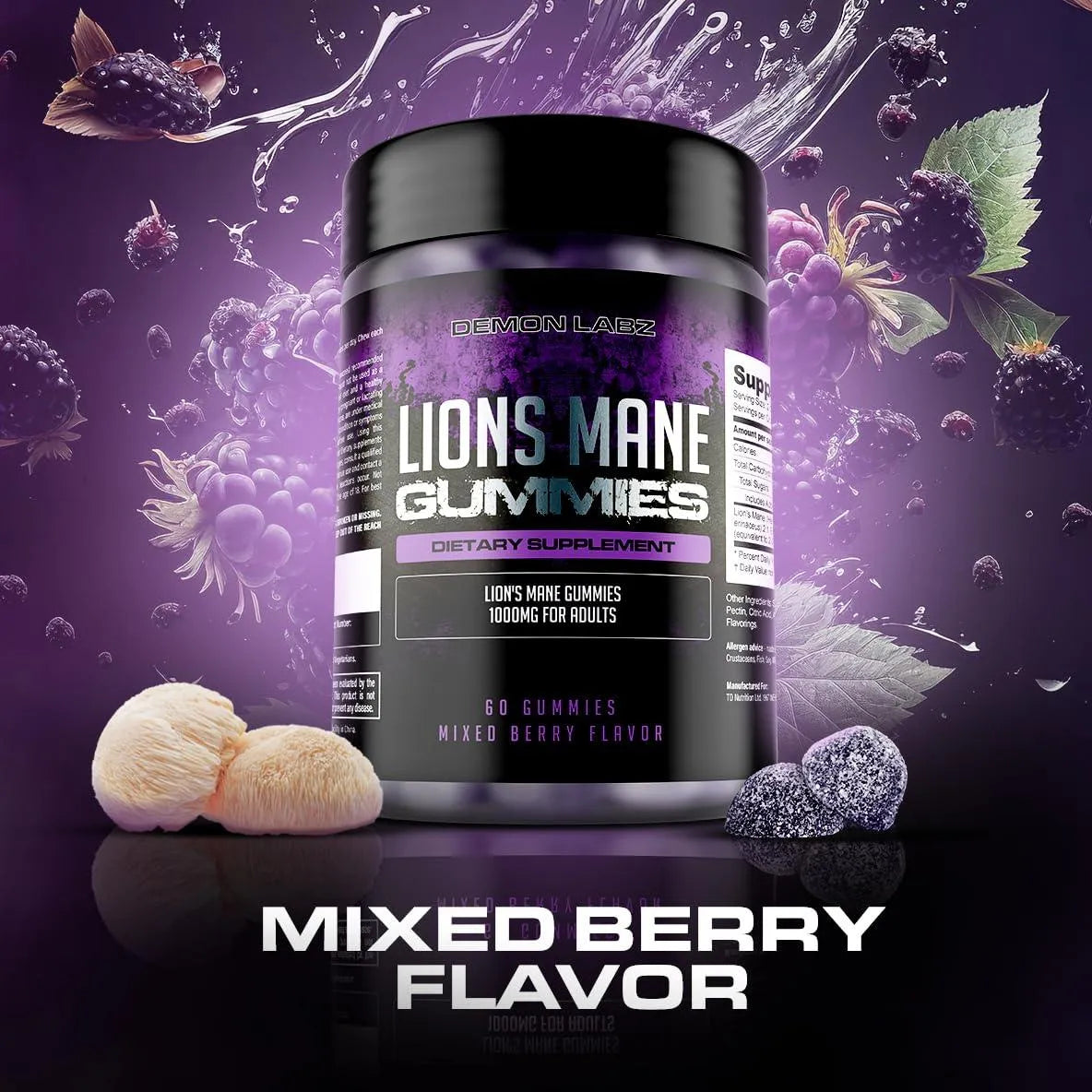 DEMON LABZ - Demon Labz Lion's Mane Gummies 60 Gomitas - The Red Vitamin MX - Suplementos Alimenticios - {{ shop.shopifyCountryName }}