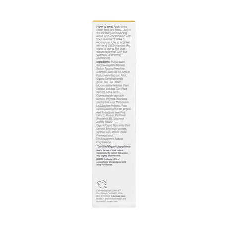 DERMA-E - DERMA E Vitamin C Concentrated Serum with Hyaluronic Acid 60Ml. - The Red Vitamin MX - Sueros Para La Cara - {{ shop.shopifyCountryName }}
