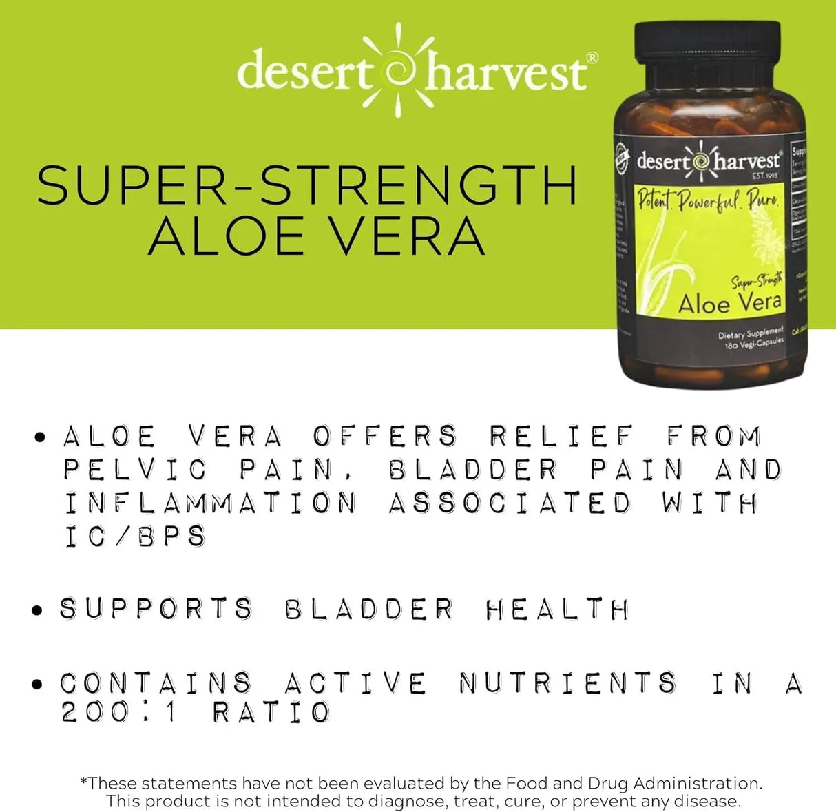 DESERT HARVEST - Desert Harvest Super-Strength Aloe Vera 600Mg. 180 Capsulas - The Red Vitamin MX - Suplementos Alimenticios - {{ shop.shopifyCountryName }}