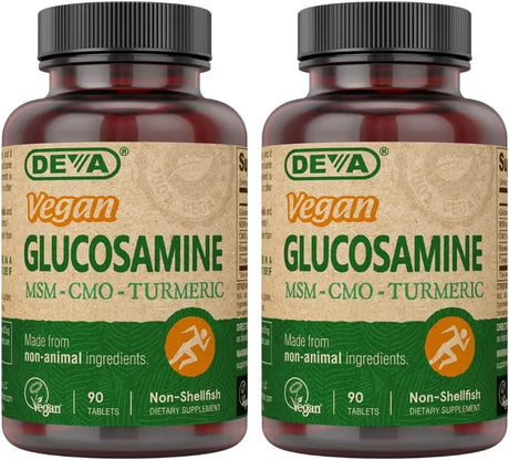 DEVA - DEVA Vegan Glucosamine-MSM-CMO & Turmeric 90 Tabletas 2 Pack - The Red Vitamin MX - Suplementos Alimenticios - {{ shop.shopifyCountryName }}