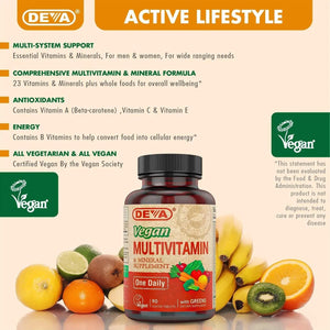 DEVA - Deva Vegan Multivitamin & Mineral Supplement 180 Tabletas - The Red Vitamin MX - Suplementos Alimenticios - {{ shop.shopifyCountryName }}