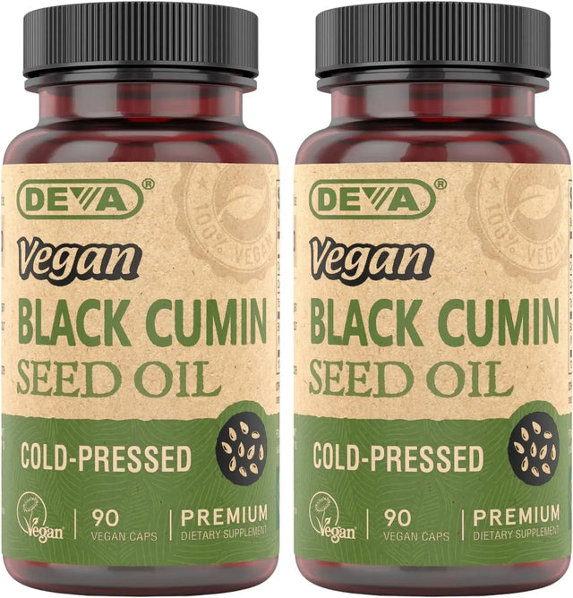 DEVA - DEVA Vegan Nutrition Black Cumin Seed Oil 90 Capsulas 2 Pack - The Red Vitamin MX - Suplementos Alimenticios - {{ shop.shopifyCountryName }}