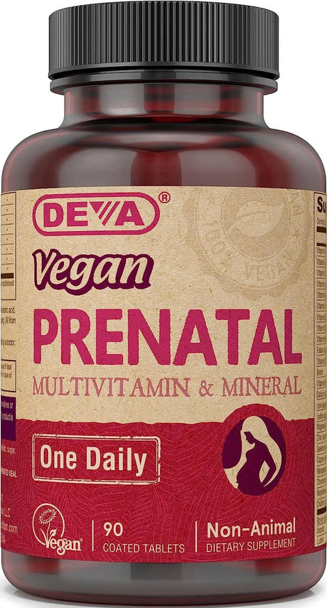 DEVA - Deva Vegan Prenatal Multivitamin and Mineral Supplement 90 Tabletas - The Red Vitamin MX - Suplementos Alimenticios - {{ shop.shopifyCountryName }}