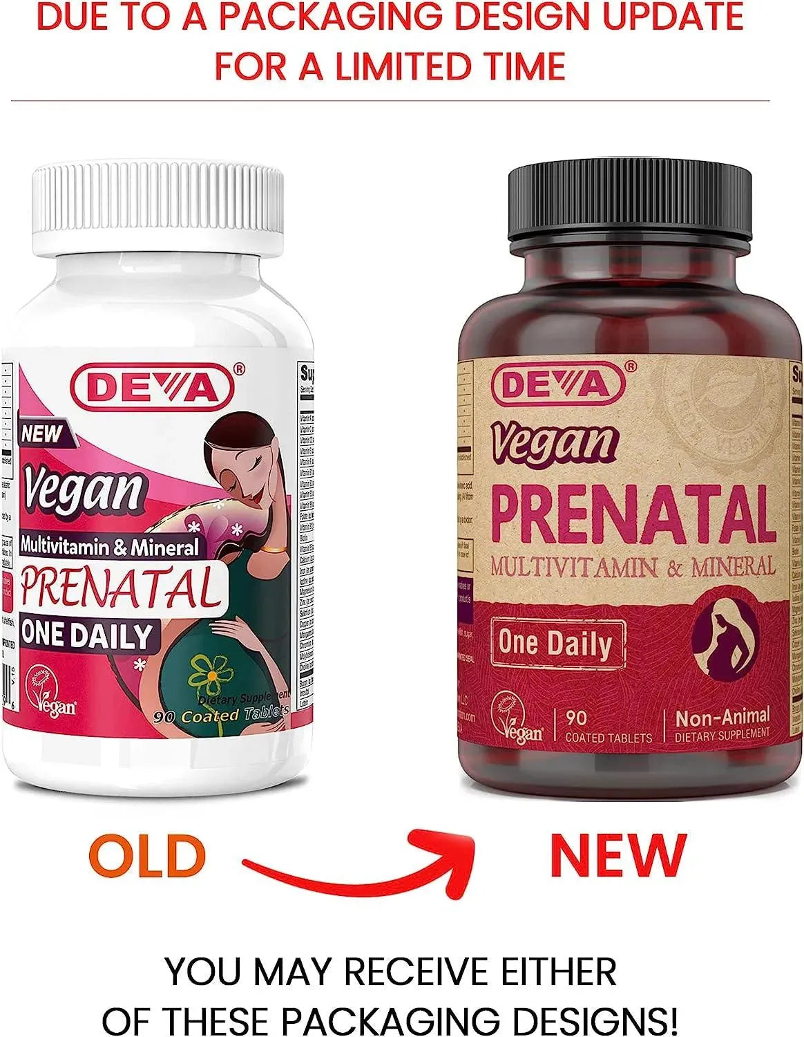 DEVA - Deva Vegan Prenatal Multivitamin and Mineral Supplement 90 Tabletas - The Red Vitamin MX - Suplementos Alimenticios - {{ shop.shopifyCountryName }}