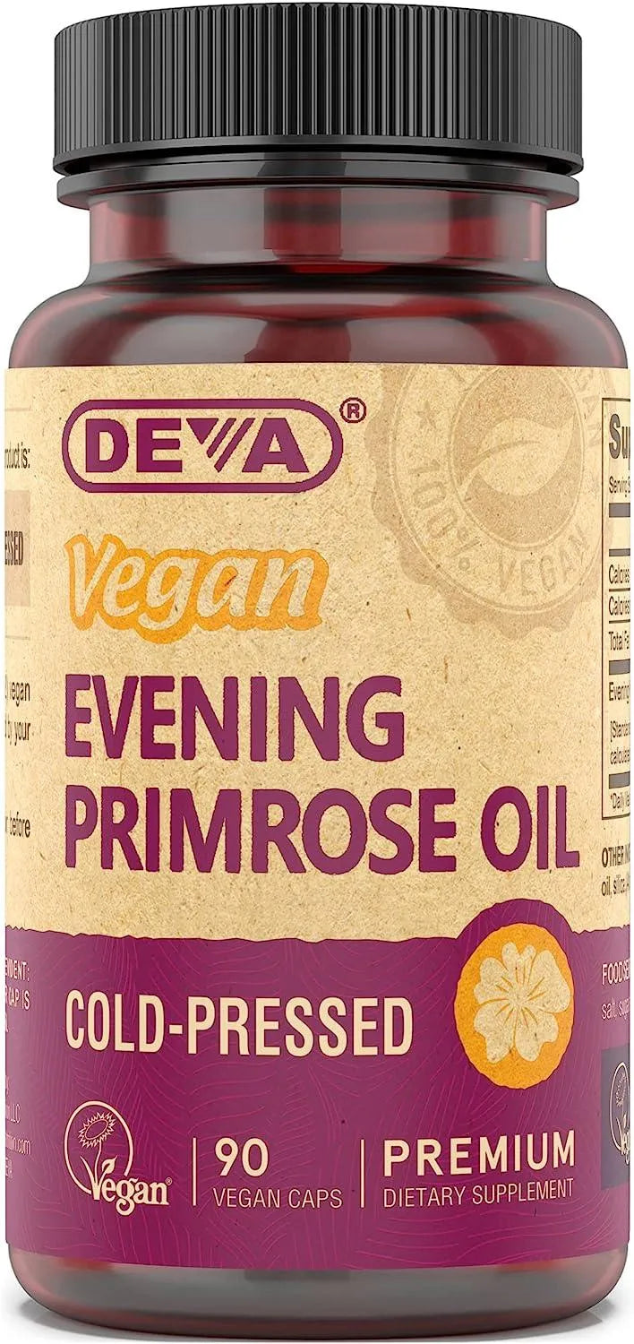 DEVA - Deva Vegan Vitamins Vegan Evening Primrose Oil 90 Capsulas - The Red Vitamin MX - Suplementos Alimenticios - {{ shop.shopifyCountryName }}