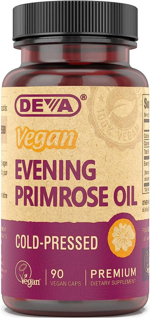 DEVA - Deva Vegan Vitamins Vegan Evening Primrose Oil 90 Capsulas - The Red Vitamin MX - Suplementos Alimenticios - {{ shop.shopifyCountryName }}