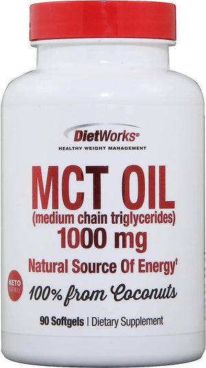 DIETWORKS - DietWorks MCT Oil Softgels 90 Capsulas Blandas - The Red Vitamin MX - Suplementos Alimenticios - {{ shop.shopifyCountryName }}