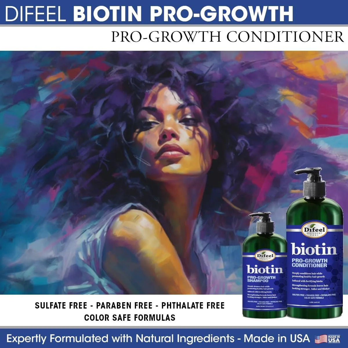 DIFEEL - Difeel Pro-Growth Biotin Conditioner for Hair Growth 354.9 Ml. - The Red Vitamin MX - Acondicionador Para Cabello - {{ shop.shopifyCountryName }}