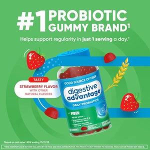 DIGESTIVE ADVANTAGE - Digestive Advantage Prebiotic Fiber 60 Gomitas - The Red Vitamin MX - Suplementos Alimenticios - {{ shop.shopifyCountryName }}