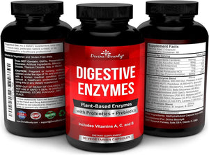 DIVINE BOUNTY - Divine Bounty Digestive Enzymes with Probiotics & Prebiotics 90 Capsulas - The Red Vitamin MX - Suplementos Alimenticios - {{ shop.shopifyCountryName }}