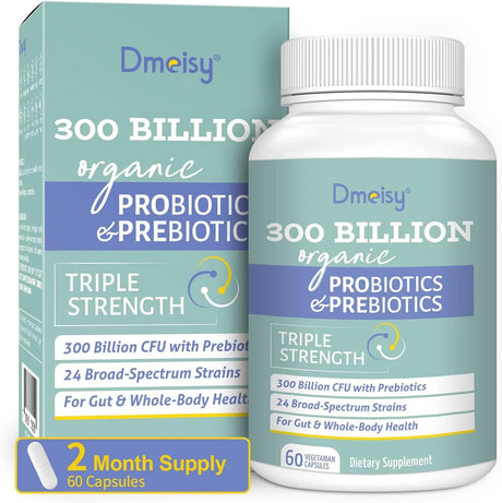 DMEISY - Dmeisy Probiotics 300 Billion CFU 60 Capsulas - The Red Vitamin MX - Suplementos Alimenticios - {{ shop.shopifyCountryName }}