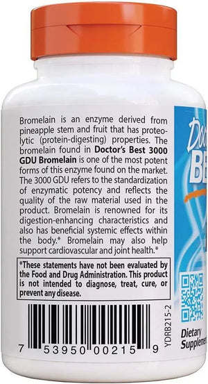 DOCTOR'S BEST - Doctor's Best 3000 GDU Bromelain 500Mg. 90 Capsulas - The Red Vitamin MX - Suplementos Alimenticios - {{ shop.shopifyCountryName }}