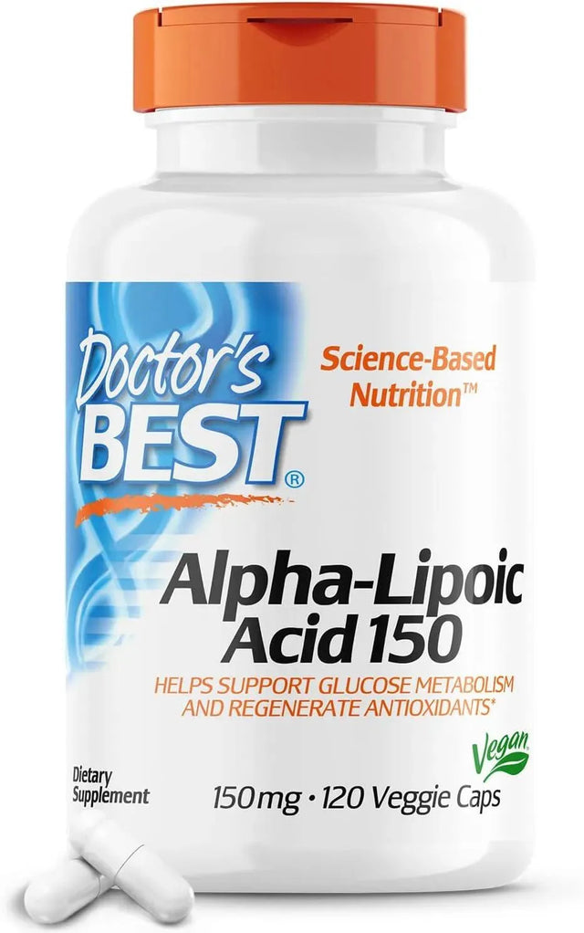 DOCTOR'S BEST - Doctor's Best Alpha-Lipoic Acid 150 120 Capsulas - The Red Vitamin MX - Suplementos Alimenticios - {{ shop.shopifyCountryName }}