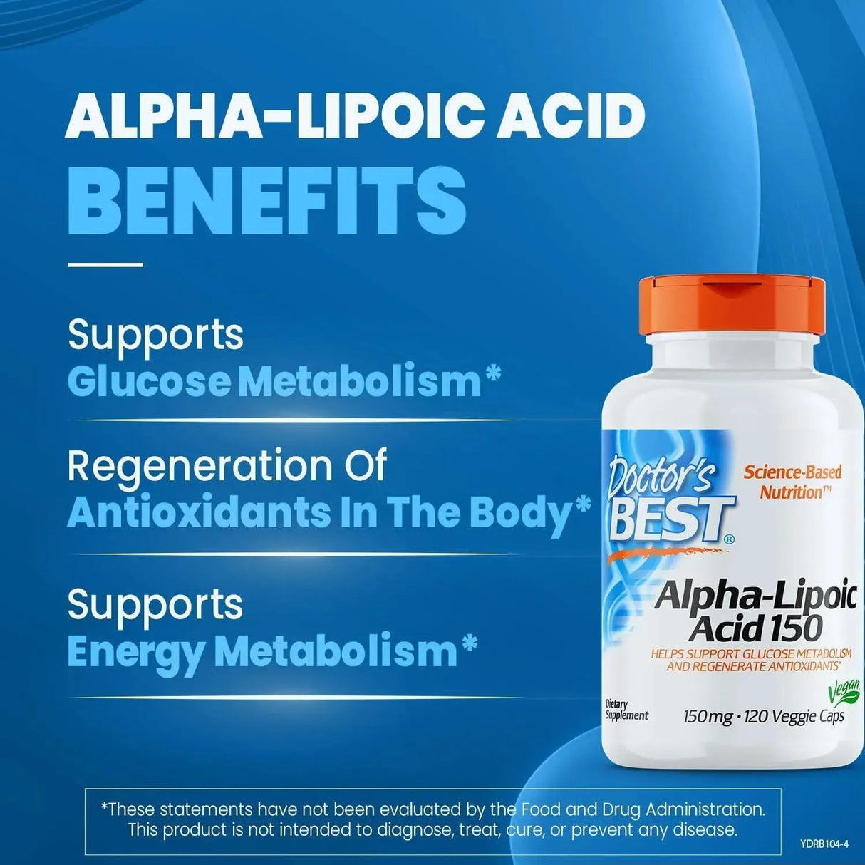 DOCTOR'S BEST - Doctor's Best Alpha-Lipoic Acid 150 120 Capsulas - The Red Vitamin MX - Suplementos Alimenticios - {{ shop.shopifyCountryName }}