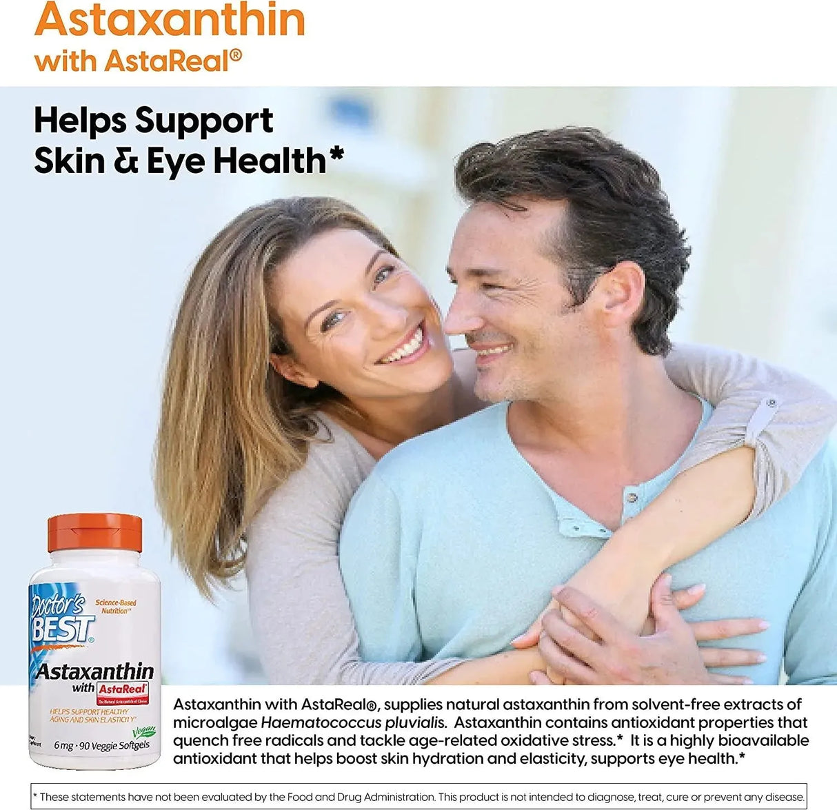 DOCTOR'S BEST - Doctor's Best Astaxanthin 6Mg. 90 Capsulas Blandas - The Red Vitamin MX - Suplementos Alimenticios - {{ shop.shopifyCountryName }}