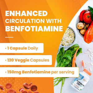 DOCTOR'S BEST - Doctor's Best Benfotiamine 150 with BenfoPure 120 Capsulas - The Red Vitamin MX - Suplementos Alimenticios - {{ shop.shopifyCountryName }}