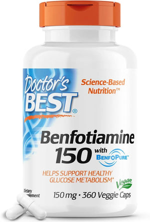 DOCTOR'S BEST - Doctor's Best Benfotiamine 150 with BenfoPure 360 Capsulas - The Red Vitamin MX - Suplementos Alimenticios - {{ shop.shopifyCountryName }}