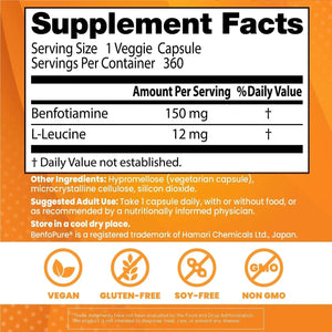 DOCTOR'S BEST - Doctor's Best Benfotiamine 150 with BenfoPure 360 Capsulas - The Red Vitamin MX - Suplementos Alimenticios - {{ shop.shopifyCountryName }}