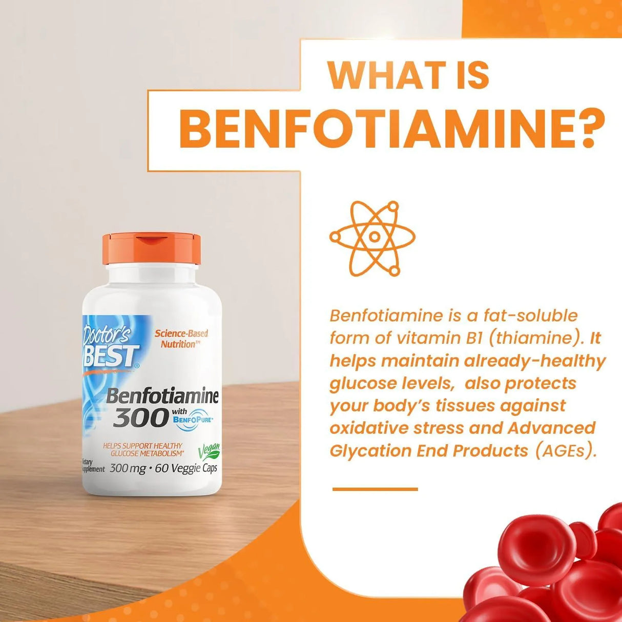 DOCTOR'S BEST - Doctor's Best Benfotiamine 150 with BenfoPure 360 Capsulas - The Red Vitamin MX - Suplementos Alimenticios - {{ shop.shopifyCountryName }}