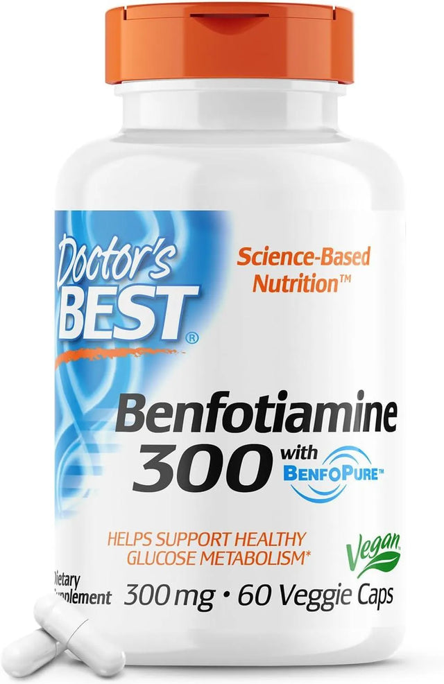 DOCTOR'S BEST - Doctor's Best Benfotiamine 300 with BenfoPure 60 Capsulas - The Red Vitamin MX - Suplementos Alimenticios - {{ shop.shopifyCountryName }}