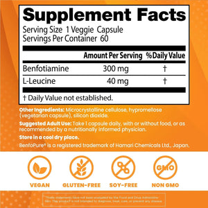 DOCTOR'S BEST - Doctor's Best Benfotiamine 300 with BenfoPure 60 Capsulas - The Red Vitamin MX - Suplementos Alimenticios - {{ shop.shopifyCountryName }}