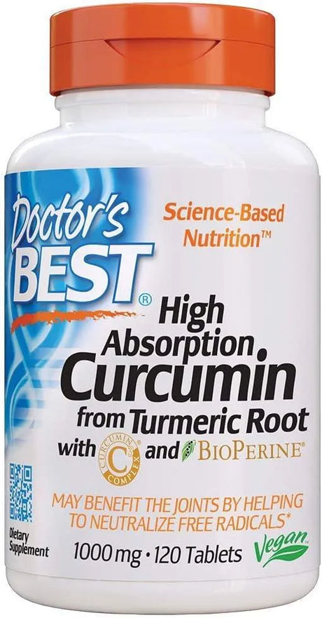 DOCTOR'S BEST - Doctor's Best Curcumin From Turmeric Root 1000Mg. 120 Tabletas - The Red Vitamin MX - Suplementos Alimenticios - {{ shop.shopifyCountryName }}