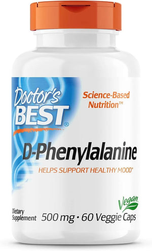 DOCTOR'S BEST - Doctor's Best D-Phenylalanine 500Mg. 60 Capsulas - The Red Vitamin MX - Suplementos Alimenticios - {{ shop.shopifyCountryName }}