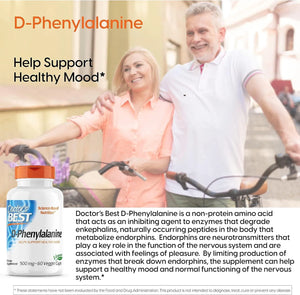 DOCTOR'S BEST - Doctor's Best D-Phenylalanine 500Mg. 60 Capsulas - The Red Vitamin MX - Suplementos Alimenticios - {{ shop.shopifyCountryName }}