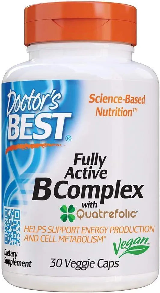 DOCTOR'S BEST - Doctor's Best Fully Active B Complex 30 Capsulas - The Red Vitamin MX - Suplementos Alimenticios - {{ shop.shopifyCountryName }}