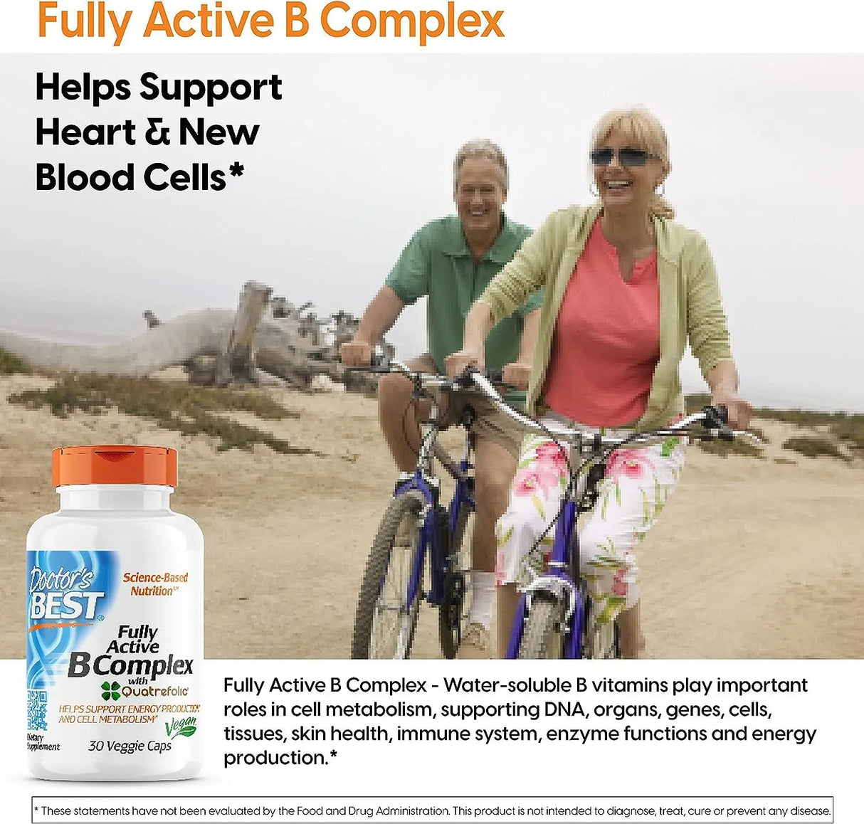 DOCTOR'S BEST - Doctor's Best Fully Active B Complex 30 Capsulas - The Red Vitamin MX - Suplementos Alimenticios - {{ shop.shopifyCountryName }}