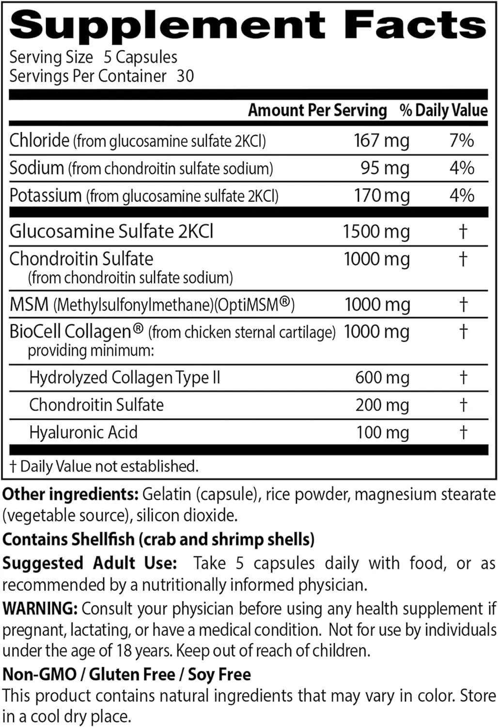 DOCTOR'S BEST - Doctor's Best Glucosamine Chondroitin MSM + Hyaluronic Acid with OptiMSM 150 Capsulas - The Red Vitamin MX - Suplementos Alimenticios - {{ shop.shopifyCountryName }}