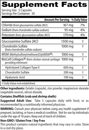 DOCTOR'S BEST - Doctor's Best Glucosamine Chondroitin MSM + Hyaluronic Acid with OptiMSM 150 Capsulas - The Red Vitamin MX - Suplementos Alimenticios - {{ shop.shopifyCountryName }}