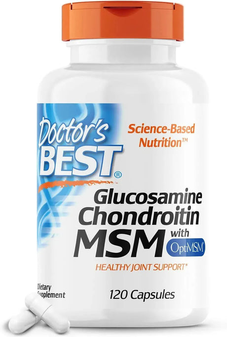 DOCTOR'S BEST - Doctor's Best Glucosamine Chondroitin Msm with OptiMSM 120 Capsulas - The Red Vitamin MX - Suplementos Alimenticios - {{ shop.shopifyCountryName }}